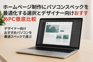 ホームページ制作にパソコンスペックを最適化する選び方とデザイナー向けおすすめPC徹底比較