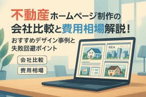 不動産ホームページ制作の会社比較と費用相場解説！おすすめデザイン事例と失敗回避ポイント