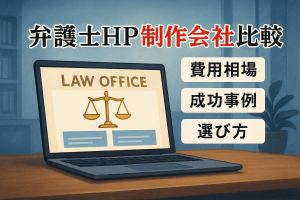 弁護士のホームページ制作会社比較と費用相場を解説！集客成功事例と失敗しない選び方