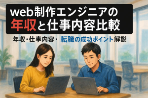 web制作エンジニアの年収と仕事内容比較｜未経験からスキル習得・転職成功のポイントも解説