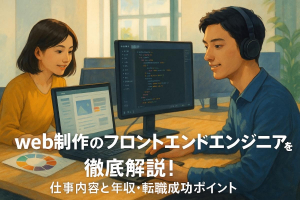 web制作のフロントエンドエンジニア仕事内容と年収・転職成功ポイント徹底解説