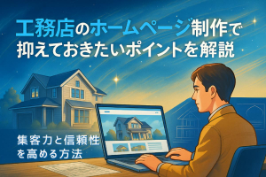 工務店のホームページ制作で抑えておきたいポイントを解説・集客力と信頼性を高める方法