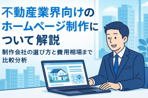 不動産業界向けのホームページ制作について解説・制作会社の選び方と費用相場まで比較分析