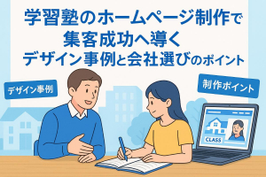 学習塾のホームページ制作で集客成功へ導くデザイン事例と会社選びのポイント